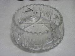 Saladier cristal de Bohême