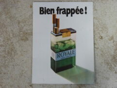 Plaque émaillée Royale Menthol