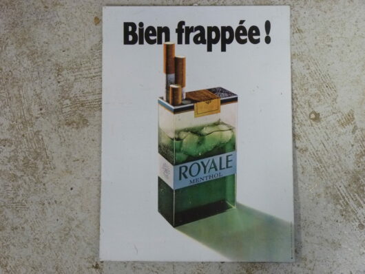 Plaque émaillée Royale Menthol