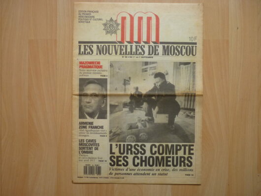 Les Nouvelles de Moscou n°36 - 1989