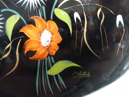 Assiette émaux de Longwy - fleurs – Image 2