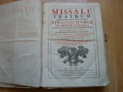 Missale Fratrum Virginis Mariae de Monte Carmeli -1733