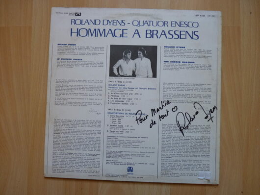 Roland Dyens / Quatuor Enesco - Hommage à Brassens – Image 2