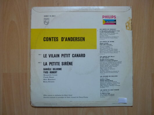 Danièle Delorme Yves Robert – Contes D'Andersen : Le vilain petit canard / La petite sirène – Image 2