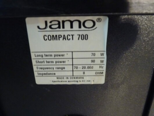 Paire d'enceintes Jamo Compact 700 – Image 6
