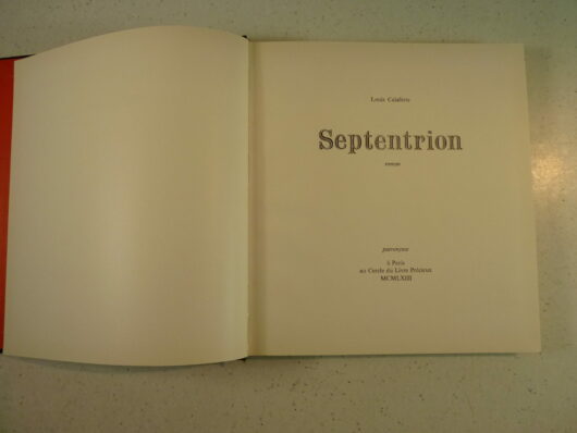 Septentrion - Louis Calaferte - numéroté – Image 3