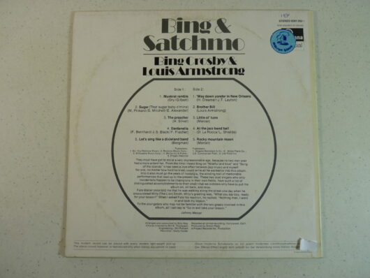 Bing Crosby & Louis Armstrong - Bing & Satchmo – Image 2