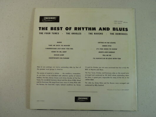 The best of Rhythm and Blues - Four Tunes/Dominoes/Orioles/Ravens – Image 2