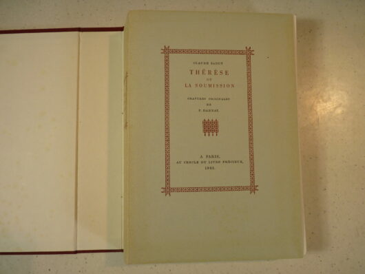 Therese ou la soumission - Sadut Claude - F.Dannat – Image 2