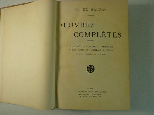 Honoré de Balzac - Oeuvres complétes en 3 volumes – Image 3