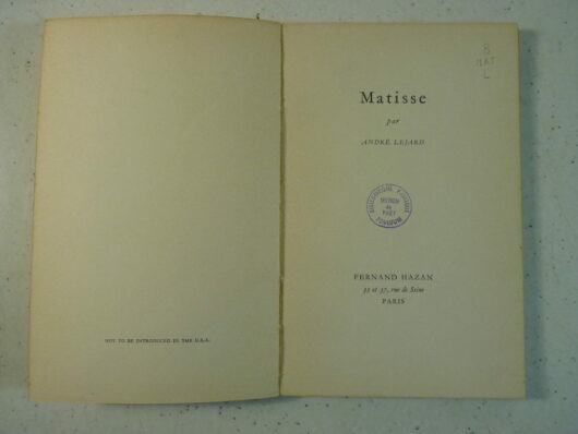 Henri Matisse par André Lejard – Image 3