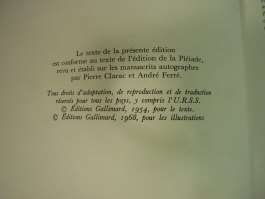 Marcel Proust - A la recherche du temps perdu. Édition NRF la gerbe illustrée – Image 6